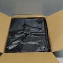 Fuxury 500 Count Plastic T-shirt Bags Black 11.5" x 6.5" x 21", Grocery, Trash, Take Out, To Go, Restaurants, Retail Shopping Bags in Bulk for Small Business (Made in USA)