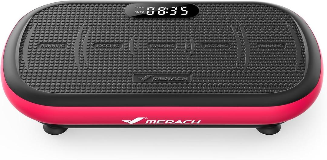 Merach CV40 Curved Vibration Plate Exercise Machine with 440lbs Capacity
200W Powerful Motor, 13mm Amplitude, Shake Plate for Lymphatic Drainage, Bluetooth, Silicone Pedal, Resistance Band, Home Gym