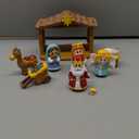 JOYIN 13 PCS Christmas Little Nativity Playset, Reenact Miniature Toys Nativity Set, Christmas Manger Scene for Kids, Present, Xmas Decorations