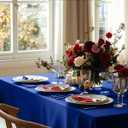 Pureegg Plastic Table Cloth Disposable 8 Pack, 54 x 108 Inch Table Cloths, Graduation Decorations Class of 2026, Graduation Party, Tablecloths, Rectangle, Plastic Cover, Leakproof & Sturdy, Navy Blue