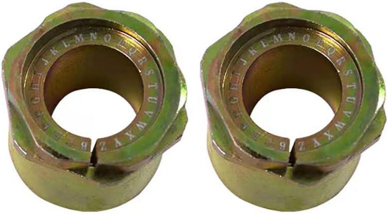 Pair (2 pack) Extreme Camber Caster Alignment Bushing Kit Front Caster/Camber Bushing Compatible with Ford Series Trucks F150 F250 F350 E150 4x4 & 2WD