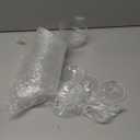 12 Pcs Ribbed Martini Glasses 10 oz Disposable Plastic Vintage Ribbed Coupe Glasses Cocktail Unbreakable Dessert Parfait Glassware for Wedding Birthday Party Supplies (Clear)