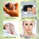 Lymphatic Drainage Ginger Foot Pads 50 Pads - Ginger Oil Foot Patches Deep Cleansing Sleep Aids Relieve Stress and Fatigue Improve Sleep Quality