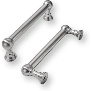 khtumeware 10 Pack 3 Inch Hole Center Brushed Satin Nickel Cabinet Pulls Heavy Duty Solid Cabinet Handles cabinets Dressers Kitchens Handles Bathroom cabinets