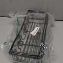 Moforoco Large Shower Caddy Shelf Organizer Rack, Self Adhesive Black Bathroom Shelves Basket, Home Farmhouse Wall Inside Organization and Storage Decor Rv Accessories