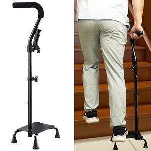YOKABOZE Stair Climbing Assist Cane for Elderly People, Step-Type Stair Walker Stair Walkers for Seniors Stair Lift Stability Cane (Support Aid) (Step Pad) 38 inches
