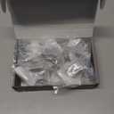 Amerdeco 10 Pack Matte Black Cabinet Knobs 1.46 Inch(37mm) Single Hole Cabinet Handles Rectangle Dresser Knobs Drawer Knobs and Pulls for Bathroom Cabinets