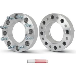 OCPTY 2PCS 8x200 to 8x200 Wheel Spacers 2 inch 14x1.5 Studs 142mm Hub Bore Forged Hub Centric Wheel Spacers 8 Lug fit for 3500 for F-350 Super Duty