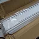 KUZRZNH Double Row Ceiling Curtain Track System, White, 7.9ft (2.4m)