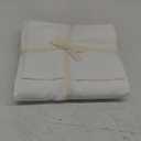 BESTOUCH Duvet Cover Set 100% Washed Cotton Linen Feel Super Soft Comfortable Chic Lightweight 2 PCs Home Bedding Set Solid Off White Twin/Twin XL