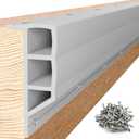 Nalwort Dock Bumpers 16 Feet and 24 Feet, Full Protection Dock Fender for Straight Edge and Side, Boat Dock Bumpers for Edging, Includes Mounting Screws, Black Gray Blue Brown Green Orange Yellow