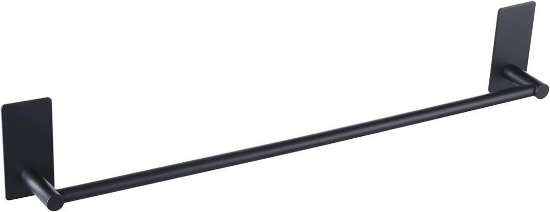 KES 20-Inch Towel Bar for Bathroom, Self Adhesive Hand Towel Holder No Drill Wall Mounted SUS 304 Stainless Steel Matte Black, A7000S50B-BK