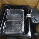 NEWBULIG Deep Fryer with Basket, 5 Liter Electric Deep Fryer with 1800W Power, Adjustable Temperature, Lid with Viewing Window for Fried Chicken, Shrimp, French Fries, Silver
