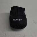 FlyHugz Neck Travel Pillow | Memory Foam Neck Pillow for Comfort on Airplane | Compact and Ergonomic Design for Travel, Car Rides, and Home Use | Ideal for Adults and Kids (Gray)