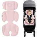Baby Stroller Cooling Pad Universal Soft Cooler Pad Breathable Adjustable Car Seat Liner Detachable 2-Piece Cooling Cushion Fits Strollers, Car Seat, High Chair, Bassinet, Swing