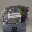 Flower Candle Ring Small Wreath Artificial Purple Lavender Pillar Holder 8 for Spring Wedding Table Centerpieces Home Garland Farmhouse Party Decor