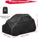 KEMIMOTO X3 Cover 2 Seater, Waterproof Oxford Cloth Long Lasting Keep Clean Cab Enclosure UTV Cover, 134"73"60" Medium, Compatible with Can-Am Maverick X3 2017-2025