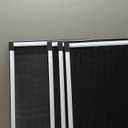 Lounsweer 4 Pcs Expandable Window Screen Adjustable Sliding Window Screen Mesh with Aluminum Frame for Home House (21''-38.6'' W X 15'' H)