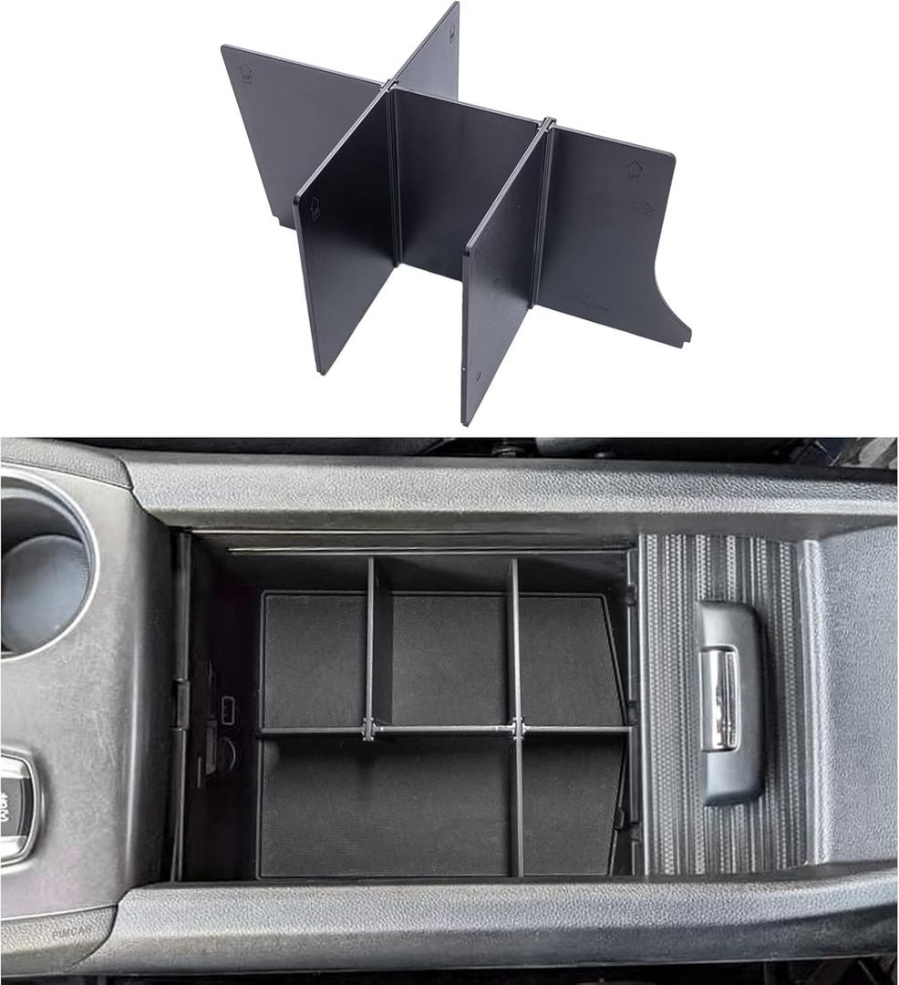 PIMCAR Compatible with Honda Pilot 2016-2022/Honda Ridgeline 2017-2023/Honda Passport 2019-2023 Center Console Organizer Insert Armrest Divider Accessories