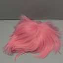 Pink Anime Wig Short Layered Pink Cosplay Wig Unisex Heat Resistant Synthetic Hair for Halloween Party Costume