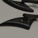 Black 8mm/10mm Motorcycle Spear Blade Rear View Side Mirrors for Cruiser Chopper Sportster Dyna Softail Street Bike Scooter Dirt Bike