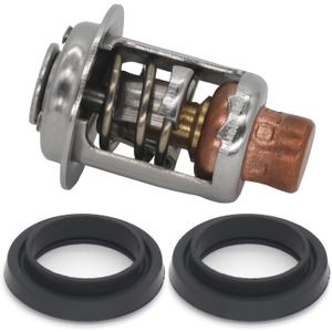393659 Thermostat & Seals Kit for Johnson Evinrude 5-235 HP Outboard Motor Engine Replacement 5005440 8330720 777260 Sierra 18-3543 Stainless Steel