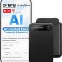 Comulytic Note Pro AI Voice Recorder, Unlimited Transcribe & Summarize, AI Note Taking Recording Device w/Case, App Control, 113 Languages for Calls, Meetings, Lectures, Interviews, Black
