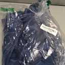 Chyhomenyc Sheer Curtains 96 Inch Long 2 Panels Set, Light Filtering Burnout Textured Living Room Curtains, Dual Rod Pocket Farmhouse Jacquard Clip Bedroom Curtains, Navy Blue, 42" Wx96 L Inch