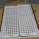 SNSLXH 5 Pack Stackable Closet Storage Basket, Multifunctional & Foldable Closet Organizer for Bathroom Kitchen Laundry Room Wardrobe Storage, Space-Saving Clothes Storage Drawer Organizer, White