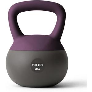 YOTTOY Soft Kettlebells, 25 lb kettlebell with Anti-Slip Base & Impact-Resistant Design - Perfect for Strength Training Kettlebells Weightlifting, Personal Training