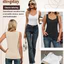 3 Pack Women's Thermal Tank Tops Sleeveless Fleece Underwear Tops Sweetheart Neck Camisole Warm Base Layer (XL)
