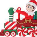 2 x S-DEAL Christmas Tree Hanging Decorations, Premium Christmas Elf Ornaments Set, 6 Classic Holiday Designs with Strings, Ideal for Xmas Tree, Wreath, Garland, Gift Wrapping and Seasonal Home Dcor (Vivid)