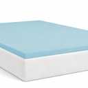 Greaton, 1-Inch Gel Memory Foam Mattress Topper, CertiPUR-US Certified for Superior Comfort and Support, King, Blue