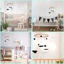 Montessori Mobile for Crib, Black and White Mobile for Baby, Neutral Baby Crib Mobile for Boys Girls, Nursery Mobiles Nursery Decor for Pack N Play, Safari