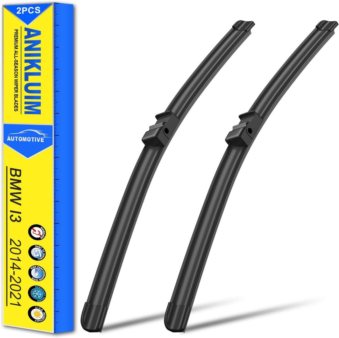 ANIKLUIM Wiper Blades for 2021-2014 BMW I3 Front Windshield Wipers,28 Inch+21 Inch,Durable and Quiet (Pack of 2)