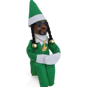 Christmas Elf Doll Ornaments, Handmade Elf Doll Decoration, Hip Hop Ornaments Plush Toy for Christmas Party Holiday Home Garden Decor