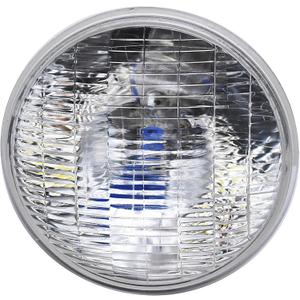 H6024 Super Vision Crystal Headlight, Halogen Sealed Beam Headlight, (7"" ROUND, 178MM) (110/130W), Replaces# H6024