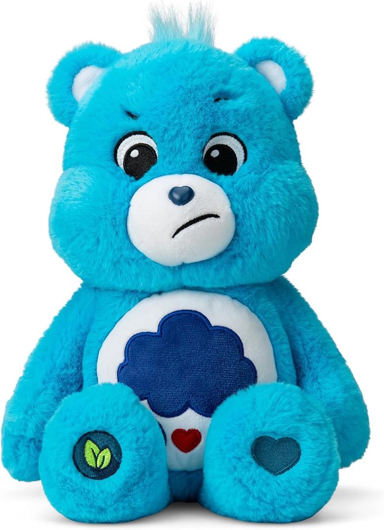 Care Bears 14 Grumpy Bear - Blue Plushie for Ages 4+ Perfect Stuffed Animal Holiday, Birthday Gift, Super Soft and Cuddly Good For Girls and Boys, Employees, Collectors