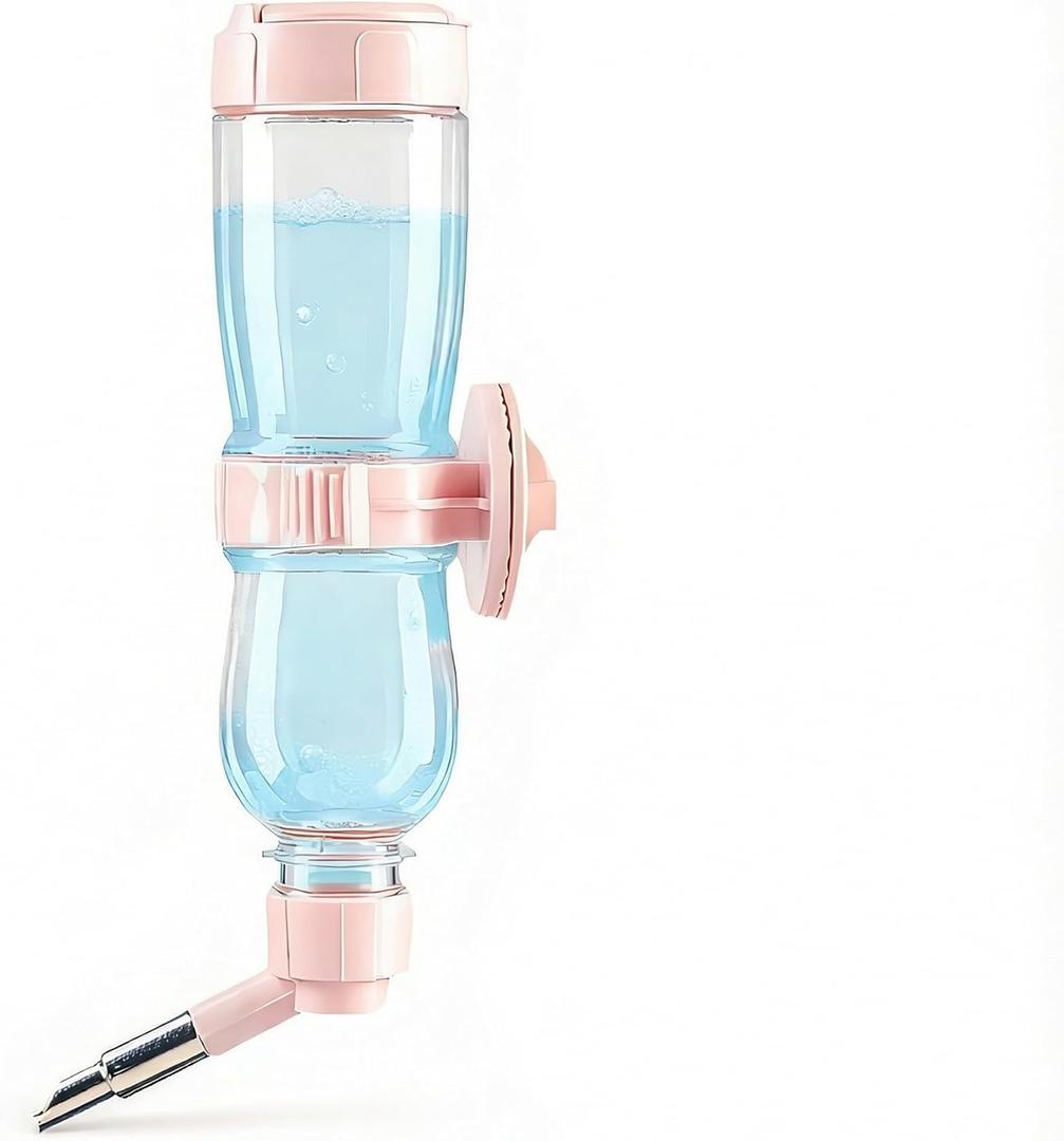 17oz/500ml No Drip Water Bottle for Small Animals  Perfect for Guinea Pigs, Rabbits, Chinchillas & Rodents  Easy Refill from Top, Also Suitable for Birds