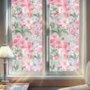 Rainbow Privacy Window Film, Static Glass Cling, Blackout Window Cover, 3D Laser Window Tint, UV Blocking & Heat Insulation, No Glue, Reusable for Home Bathroom Office Car, 31.5" x 78.74".