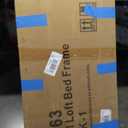 Black Metal Loft Bed Full Size with L-Shaped Desk and USB, Wardrobe and Adjustable Shelf, High Loft Bed with LED for Kids Teens Adults, Space-Saving, Noise Free, W1580P240016