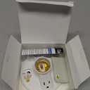 Ceoighe 1 Pack Upgraded Remote Control Plastic Light Fixture with 2 Grounded Outlet and Timer Function, 125V 660W Light Bulb Fixture Socket Outlet, Ceiling Lampholder for Garage, Basement, Closet