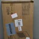 HITNET Medicine Cabinet, Wall Hanging Cabinet with Adjustable Shelf, Bathroom Storage Organizer Over The Toilet with Single Door and Open Bottom Shelf, Walnut