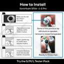 SONICFOAM (SFAir-1-2 Pro Small/Medium/Large Black) Memory Foam Earbud Tips - Compatible with AirPods Pro 1st & 2nd Gen - (6 Pack / 3 Pairs)