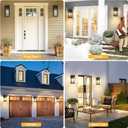 Porch Lights Outdoor Wall Sconce, Outdoor Light with GFCI Outlet, Waterproof Exterior Wall Lantern Light Fixtures, Anti-Rust Wall Lamp with Clear Glass for Patio Doorway Garage- Black, 1 Pack