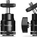 SmallRig 1/4" Camera Hot Shoe Mount, Ballhead Tripod with Additional 1/4" Screw, 2pcs Pack - 2059
