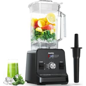 Aeitto Blender, Blenders for Kitchen with 1500-Watt Motor, 68 Oz Large Capacity, Countertop Professional Blenders for Ice Crush, Frozen Drinks, Black