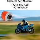 17211-KR3-600 Air Filter Compatible with Honda CMX250 CA125 Rebel CMX250C 250 Replace 17211KR3600 with CA250 Air Cleaner Element