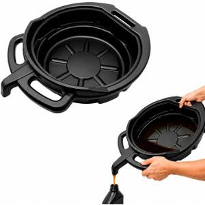 Oil Drain Pan, Oil Change Pan for Cars and Motorcycles, Oil Pans for Changing Oil, 8 L/2 GAL
