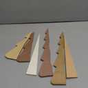 Watersay 6 Pcs Brown Christmas Tree Honeycomb Centerpiece Minimalist 3D Paper Trees Centerpiece Modern Christmas Decor Rustic Reusable Table Decoration for Home Decor Xmas Gift